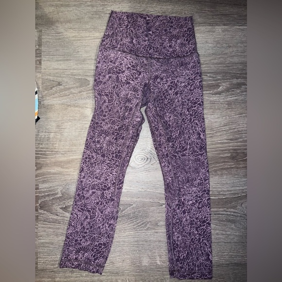 Lululemon Align Pant 21” Arabesque Antoinette Smoky Quartz Size 2 - Picture 4 of 9